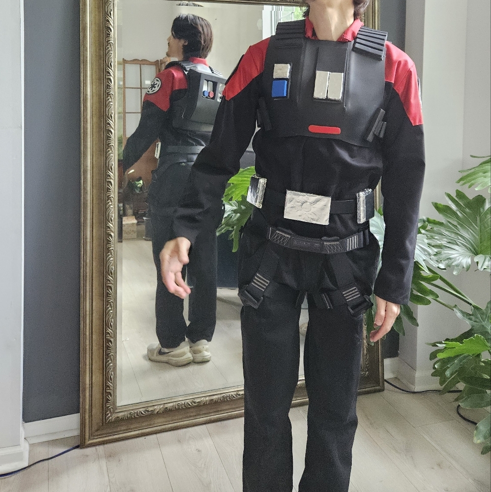 Black and Red Men's Costume